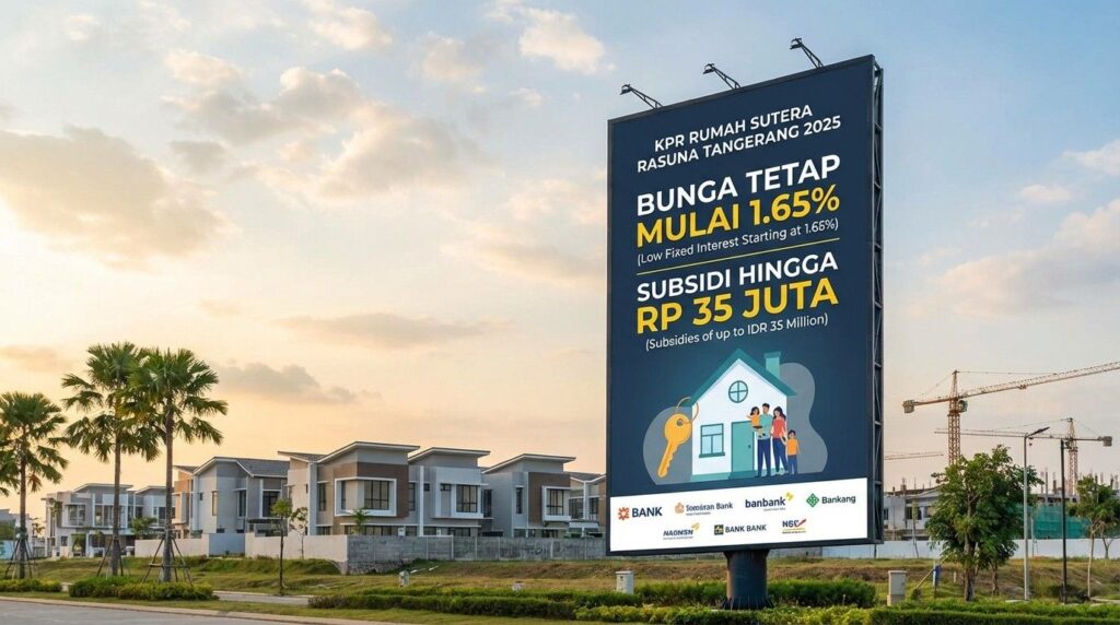 KPR Rumah Sutera Rasuna Tangerang 2026: Bunga Fixed Rendah Mulai 1,65% dengan Subsidi Hingga Rp35 Juta