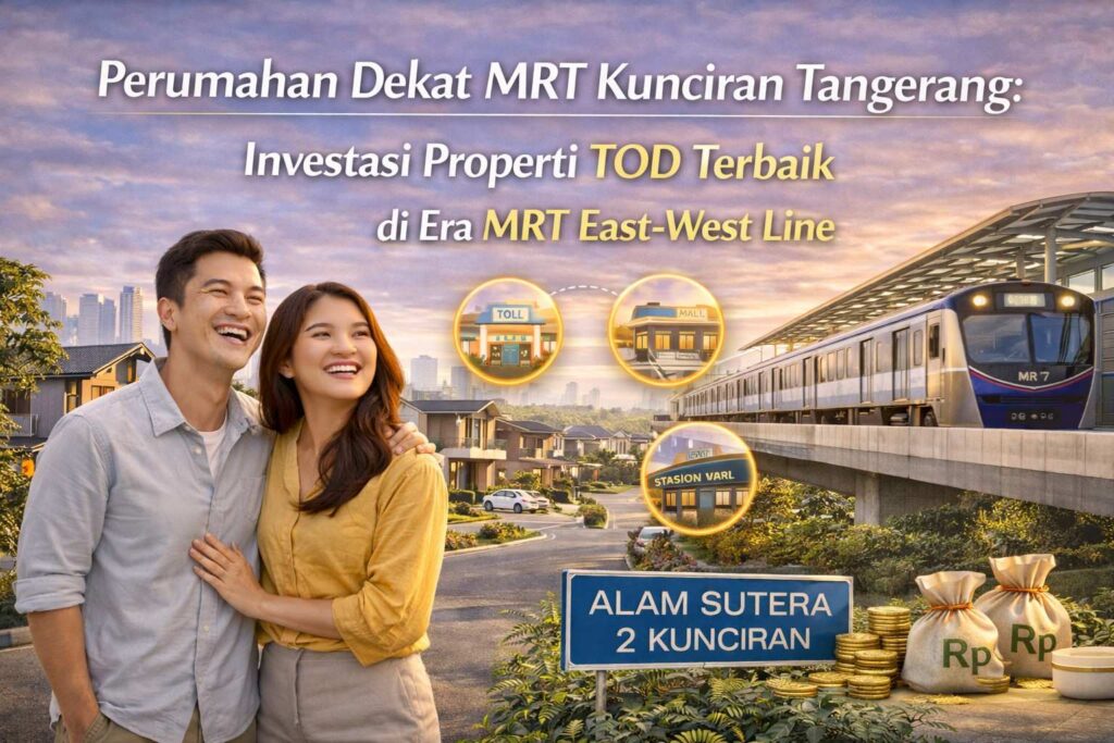Perumahan Dekat MRT Kunciran Tangerang: Investasi Properti TOD Terbaik di Era MRT East-West Line